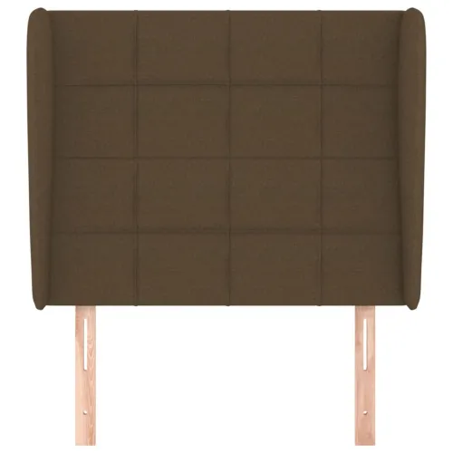 Uzglavlje s ušima tamnosmeđe 83 x 23 x 118/128 cm od tkanine - Tamno smeđa 83 x 23 x 118/128 cm 1 Tamno smeđa Cijena