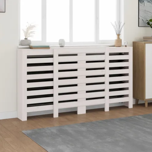 Maska za radijator - Pokrov za radijator bijeli 210x21x85 cm masivna borovina - Bijela 210 x 21 x 85 cm 1 Bijela Cijena