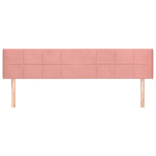 Uzglavlje s ušima ružičasto 163x16x78/88 cm baršunasto - Ružičasta 163 x 16 x 78/88 cm 1 Cijena