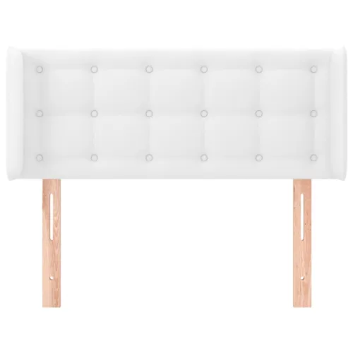 Uzglavlje s ušima bijelo 83x16x78/88 cm od umjetne kože - Bijela 83 x 16 x 78/88 cm Cijena