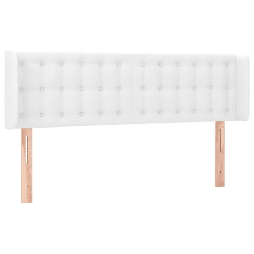 Uzglavlje s ušima bijelo 147x16x78/88 cm od umjetne kože - Bijela 147 x 16 x 78/88 cm Cijena