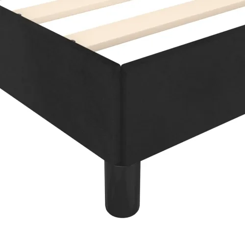 Okvir za krevet bez madraca crni 100x200 cm baršunasti - Crna 100 x 200 cm gumbi Crna Cijena