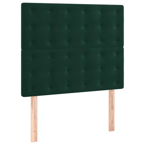 Okvir kreveta bez madraca tamnozeleni 120x200 cm baršunasti - Tamnozelena 120 x 200 cm gumbi Tamnozelena Cijena