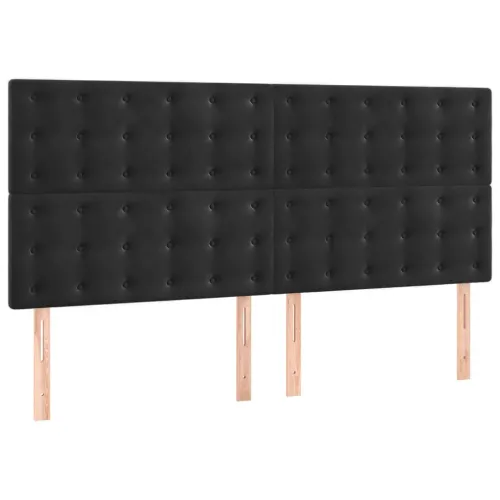 Okvir za krevet bez madraca crni 160x200 cm baršunasti - Crna 160 x 200 cm gumbi Crna Cijena