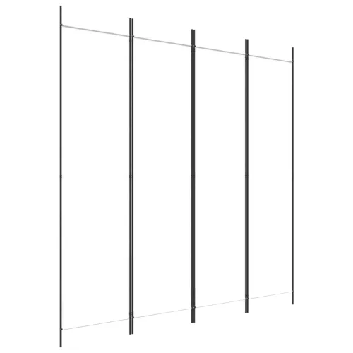 Paravan - Sobna pregrada s 4 panela bijela 200 x 200 cm od tkanine - Bijela 200 x 200 cm 1 1 Cijena