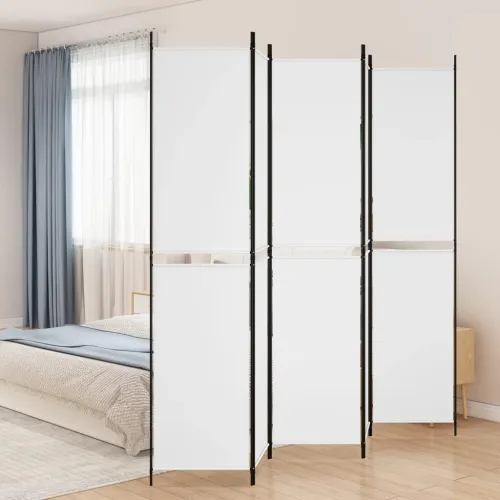 Paravan - Sobna pregrada s 5 panela bijela 250 x 220 cm od tkanine - Bijela 250 x 220 cm 1 1 Cijena