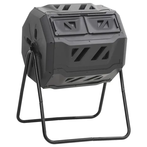Vrtna posuda za kompost crna 73 x 64 x 95 cm 160 L Cijena