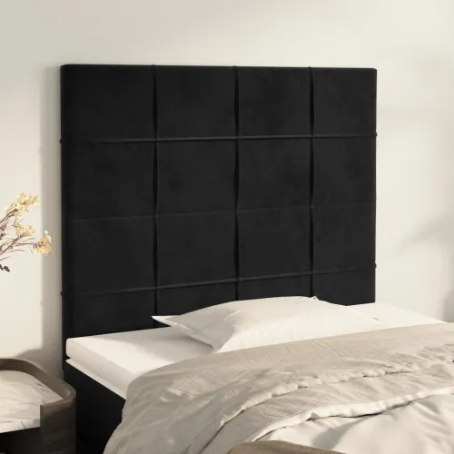 Uzglavlje Crno 90x5x118/128 cm Baršunasto - Crna 90 cm Visoko Cijena