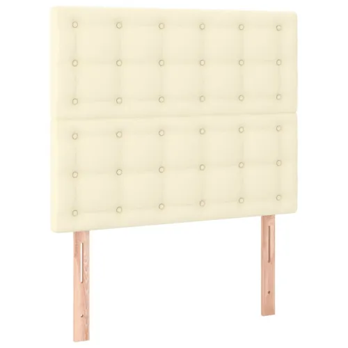 Uzglavlje krem boje 80x5x118/128 cm umjetna koža - Krema 80 cm 1 Visoko Cijena