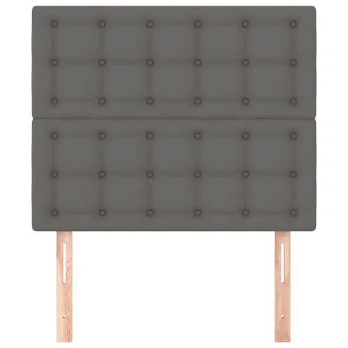 Uzglavlje sivo 80x5x118/128 cm umjetna koža - Siva 80 cm 1 Visoko Cijena