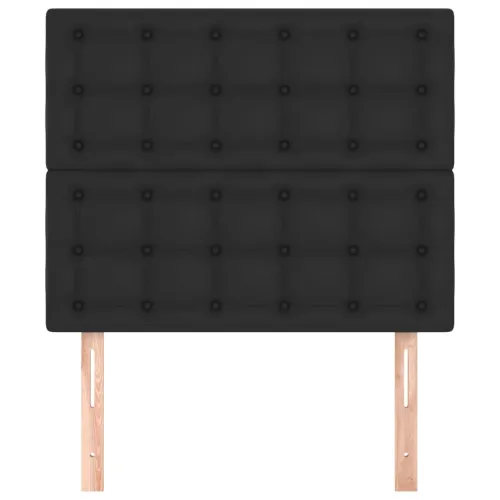 Uzglavlje crno 90x5x118/128 cm umjetna koža - Crna 90 cm 1 Visoko Cijena