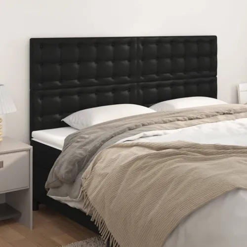 Uzglavlje Crno 160x5x118/128 cm Imitacija kože - Crna 160 cm 1 Visoko Cijena