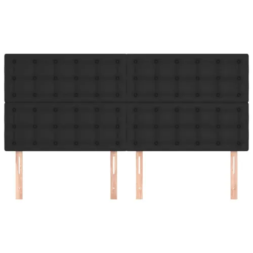 Uzglavlje Crno 160x5x118/128 cm Imitacija kože - Crna 160 cm 1 Visoko Cijena