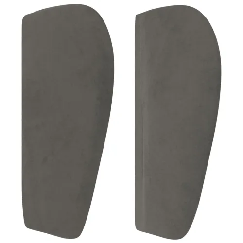 Uzglavlje s ušima tamnosivo 83x23x78/88 cm baršunasto - Tamno siva 83 x 23 x 78/88 cm 1 Tamno siva Cijena