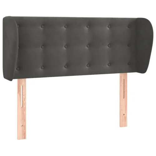 Uzglavlje s ušima tamnosivo 83x23x78/88 cm baršunasto - Tamno siva 83 x 23 x 78/88 cm 1 Tamno siva Cijena