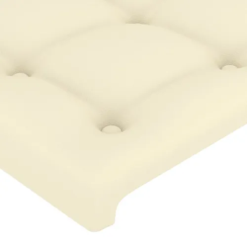 Uzglavlje s ušima krem 103x23x118/128 cm od umjetne kože - Krema 103 x 23 x 118/128 cm 1 Krema Cijena