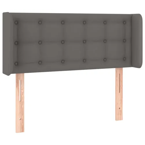 Uzglavlje s ušima sivo 103x16x78/88 cm od umjetne kože - Siva 103 x 16 x 78/88 cm Cijena