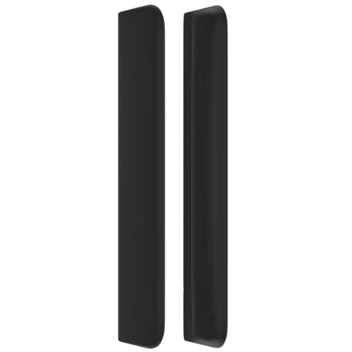 Uzglavlje s ušima crno 83x16x118/128 cm od umjetne kože - Crna 83 x 16 x 118/128 cm 1 Crna Cijena