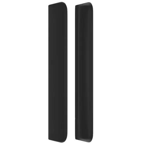 Uzglavlje s ušima crno 93x16x118/128 cm od umjetne kože - Crna 93 x 16 x 118/128 cm 1 Crna Cijena