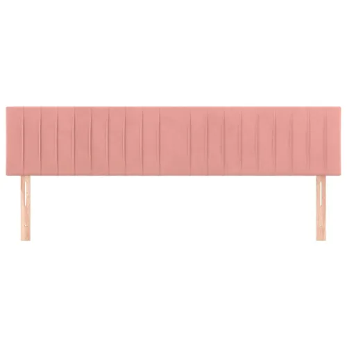 Uzglavlja ružičasta 180x5x78/88 cm baršunasta - Ružičasta 180 cm 1 Nisko Cijena