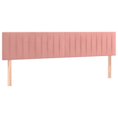 Uzglavlja ružičasta 180x5x78/88 cm baršunasta - Ružičasta 180 cm 1 Nisko Cijena