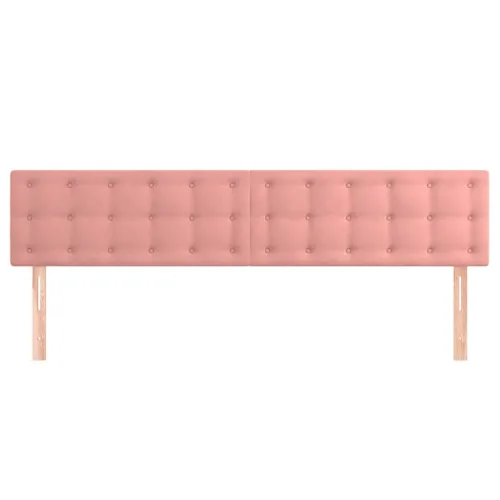 Uzglavlja ružičasta 160x5x78/88 cm baršunasta - Ružičasta 160 cm 1 Nisko Cijena