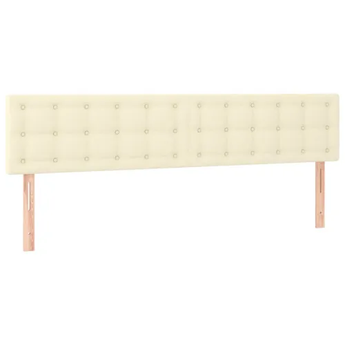 Uzglavlja krem 180x5x78/88 cm od umjetne kože - Krema 180 cm Nisko Cijena