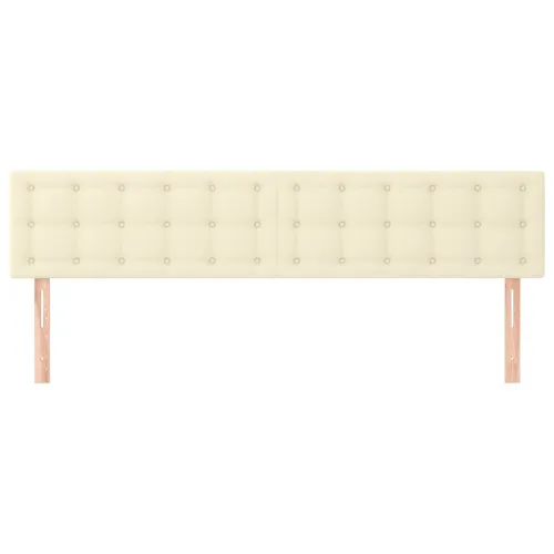 Uzglavlja krem 180x5x78/88 cm od umjetne kože - Krema 180 cm Nisko Cijena