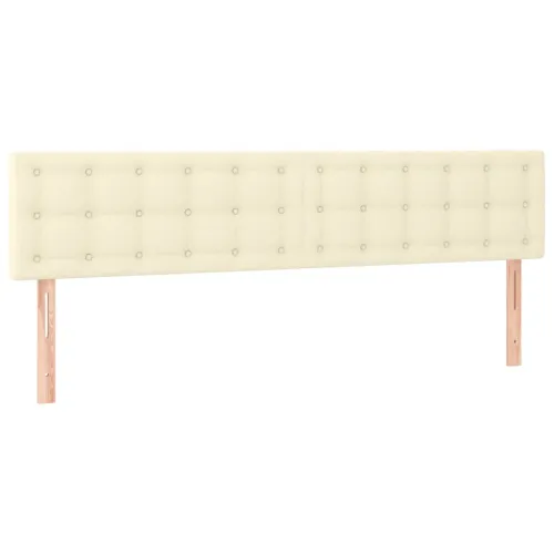 Uzglavlja krem 200x5x78/88 cm od umjetne kože - Krema 200 cm Nisko Cijena