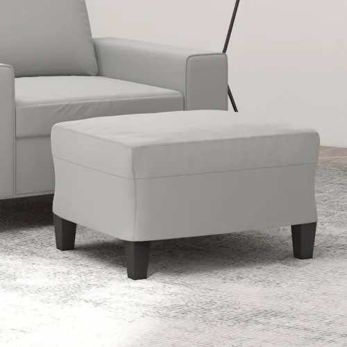 Tabure svjetlosivi 60 x 50 x 41 cm od mikrovlakana - Svjetlosiva 60 x 50 x 41 cm 1 Svjetlosiva Cijena