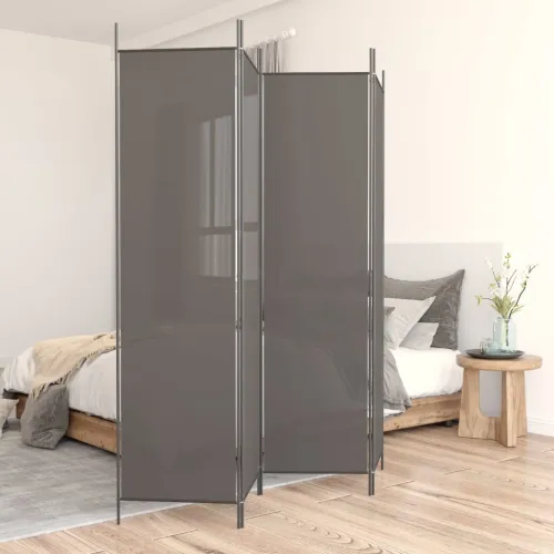 Paravan - Sobna pregrada s 4 panela antracit 200 x 200 cm od tkanine - Antracit 200 x 200 cm 1 1 Cijena