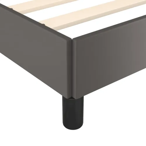 Okvir za krevet s uzglavljem sivi 180x200 cm od umjetne kože - Siva 180 x 200 cm gumbi Siva Cijena