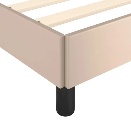 Okvir za krevet s uzglavljem cappuccina 200x200 cm umjetna koža - Boja cappuccina 200 x 200 cm gumbi Boja cappuccina Cijena