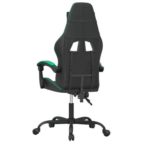 Gaming stolica crno-zelena od umjetne kože - Crna i zelena 1 Bez naslona za noge Crna i zelena Cijena