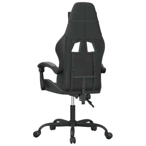 Gaming stolica crno-siva od umjetne kože - Crna i siva 1 Bez naslona za noge Crna i siva Cijena