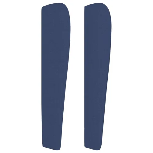 Uzglavlje s ušima plavo 93x23x118/128 cm od tkanine - Plava 93 x 23 x 118/128 cm 1 Plava Cijena