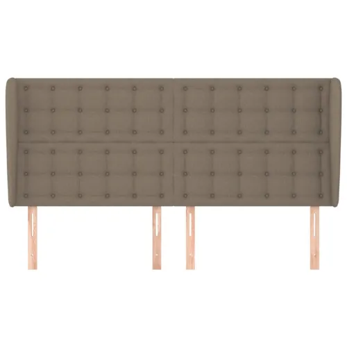 Uzglavlje s ušima smeđesivo 163x23x118/128 cm od tkanine - Sivo-smeđa 163 x 23 x 118/128 cm Cijena