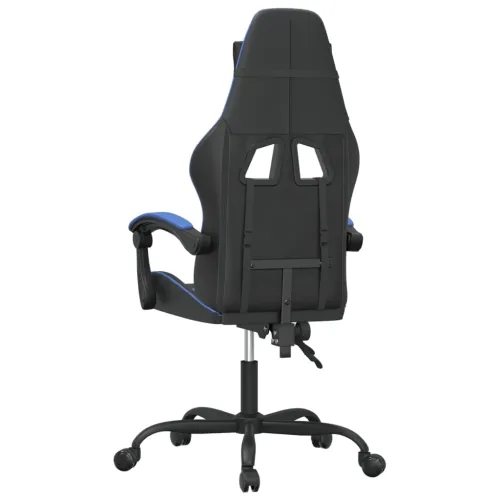 Okretna Gaming stolica crno-plava od umjetne kože - Crna i plava Bez naslona za noge Cijena