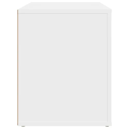 Noćni ormarić bijeli 60 x 36 x 45 cm od konstruiranog drva - Bijela 1 Cijena