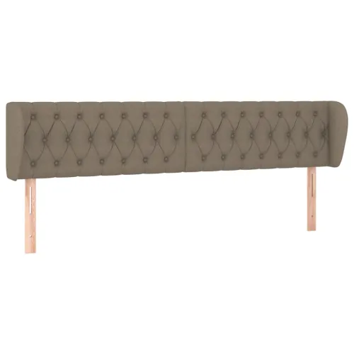 Uzglavlje s ušima smeđesivo 203x23x78/88 cm od tkanine - Sivo-smeđa 203 x 23 x 78/88 cm Cijena