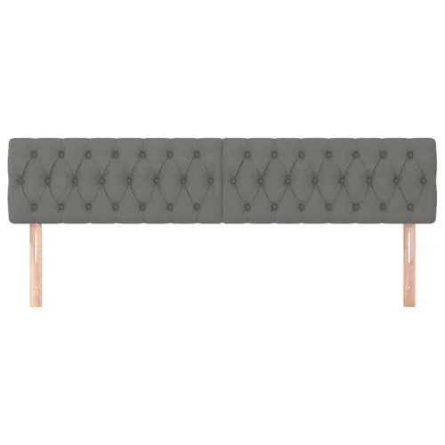 Uzglavlja tamnosiva 180x7x78/88 cm od tkanine - Tamno siva 180 cm Nisko Cijena