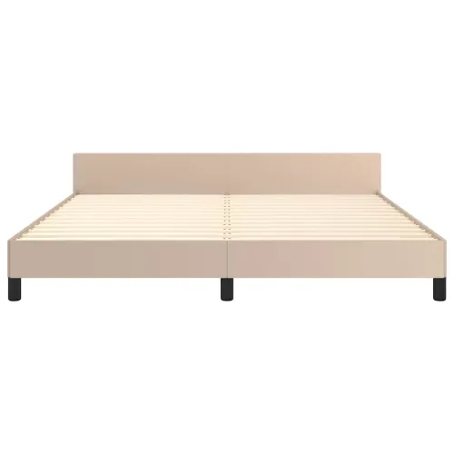 Okvir za krevet s uzglavljem bez madraca cappuccina 180x200 cm - Boja cappuccina 180 x 200 cm Cijena