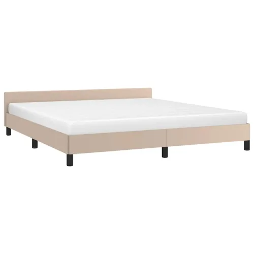 Okvir za krevet s uzglavljem bez madraca cappuccina 180x200 cm - Boja cappuccina 180 x 200 cm Cijena