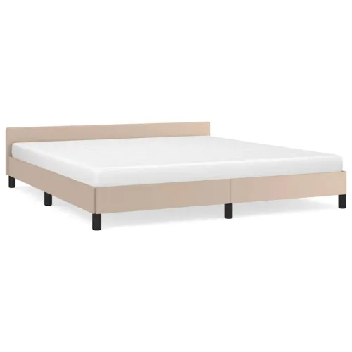 Okvir za krevet s uzglavljem bez madraca cappuccina 180x200 cm - Boja cappuccina 180 x 200 cm Cijena