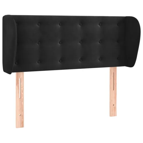 Uzglavlje s ušima crno 83x23x78/88 cm baršunasto - Crna 83 x 23 x 78/88 cm Cijena