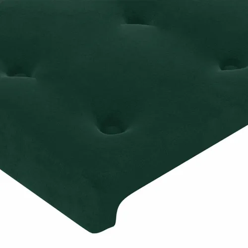 Uzglavlje tamnozeleno 80 x 5 x 78/88 cm baršunasto - Tamnozelena 80 cm Nisko Cijena
