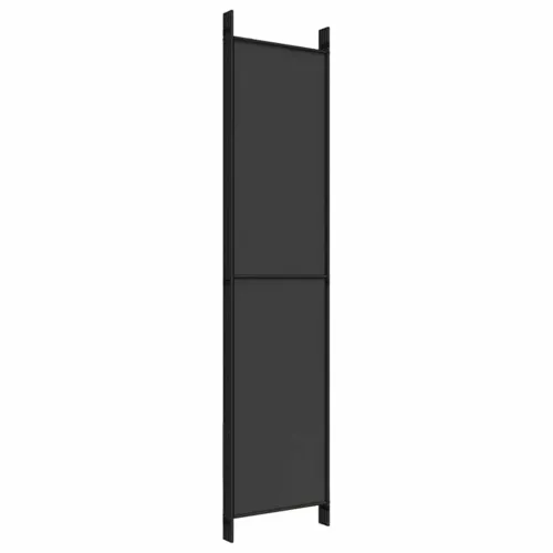 Paravan - Sobna pregrada s 5 panela crna 250 x 220 cm od tkanine - Crna 250 x 220 cm Cijena
