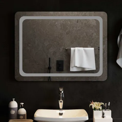 LED kupaonsko ogledalo 80x60 cm - 80 x 60 cm 1 Cijena
