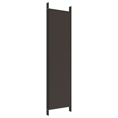 Paravan - Sobna pregrada s 5 panela smeđa 250 x 200 cm od tkanine - Smeđa 250 x 200 cm Cijena