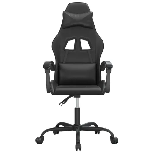 Okretna Gaming stolica crna od umjetne kože - Crna Bez naslona za noge Cijena